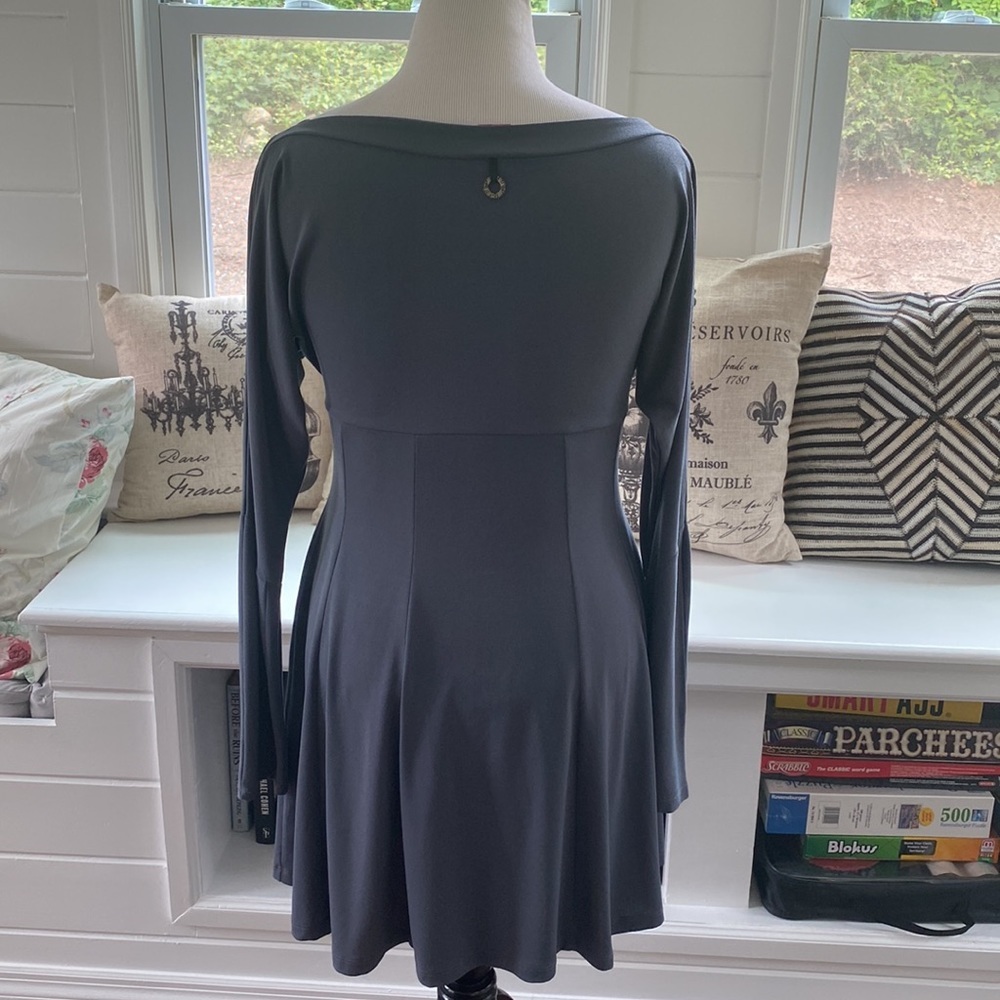 Save The Queen Grey Long Sleeve Dress - Picture 5 of 9
